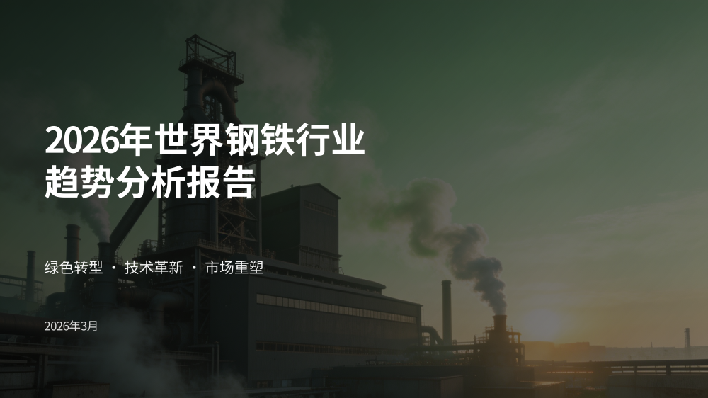 2026年世界钢铁行业趋势分析_01.png
